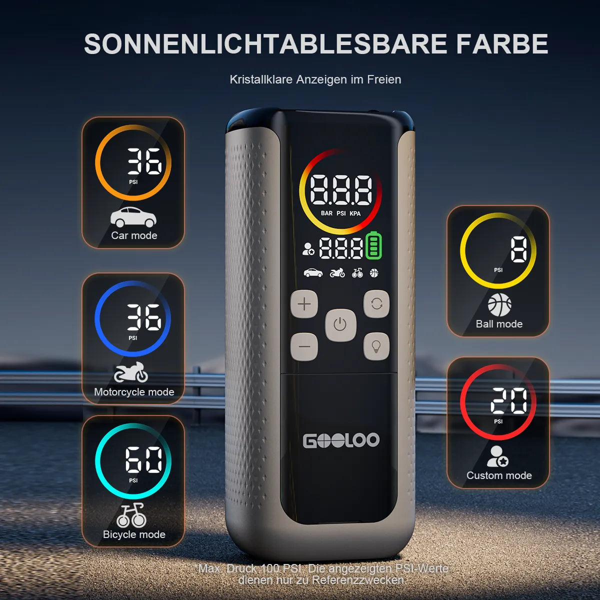 GOOLOO GT160 DUAL Elektrische Luftpumpe