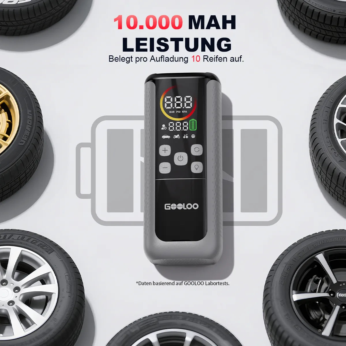 GOOLOO GT160 DUAL Elektrische Luftpumpe