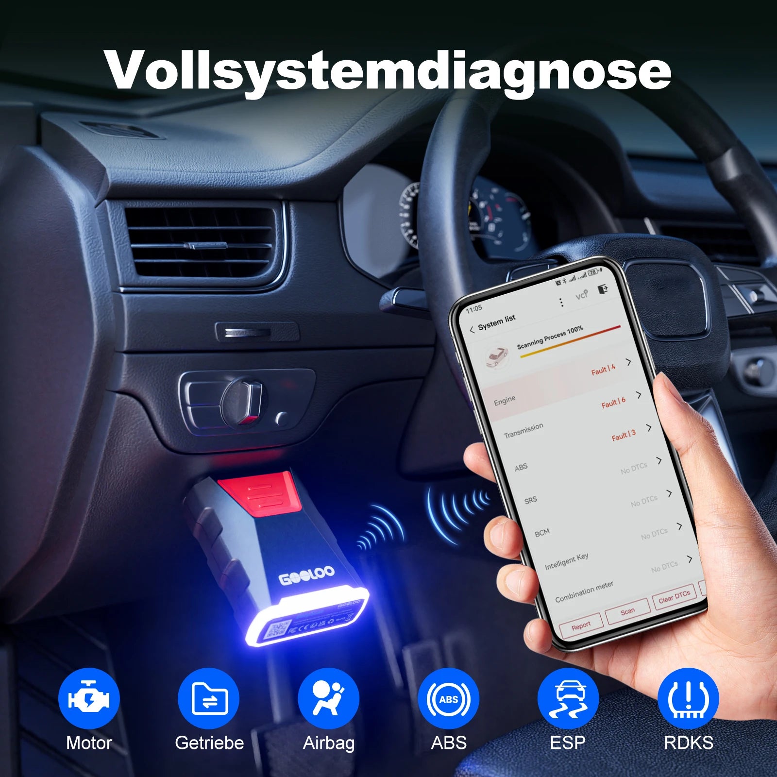 GOOLOO DeepScan DS200 On-Board-Diagnosegerät II