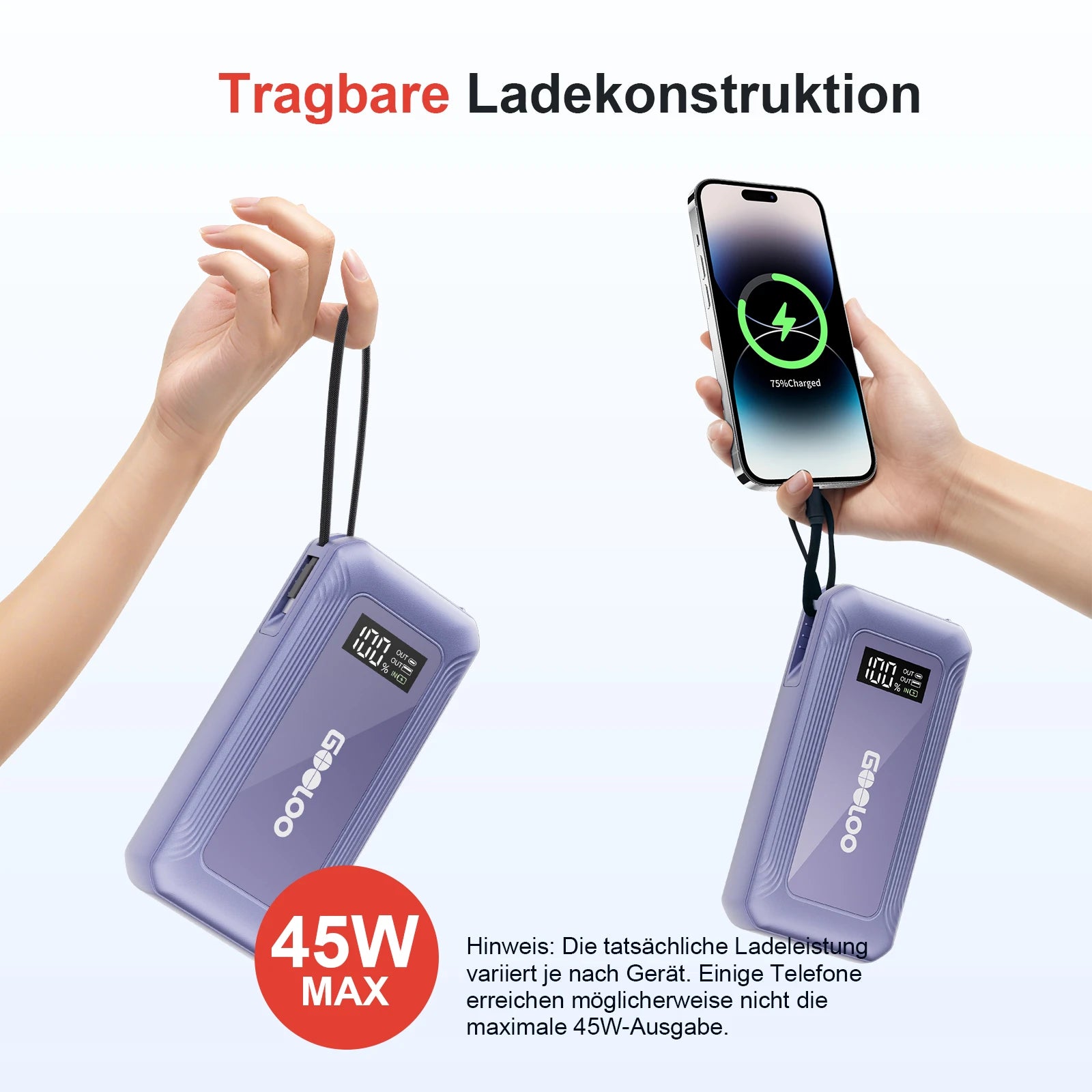 GOOLOO G7 Starthilfe Powerbank + GT160 Elektrische Luftpumpe