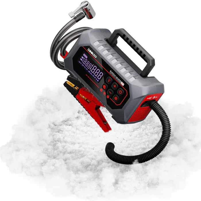 GOOLOO A7 Starthilfe Powerbank mit Luftkompressoren und Luftpumpe 6000A