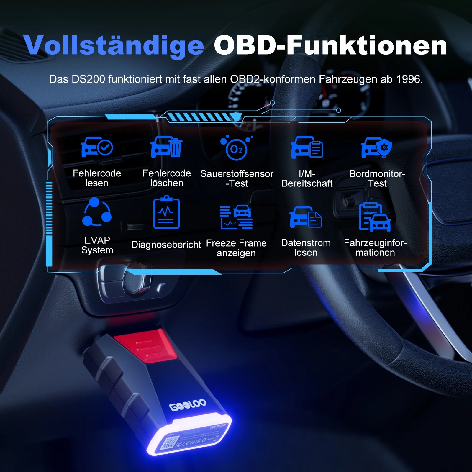 GOOLOO DeepScan DS200 On-Board-Diagnosegerät II