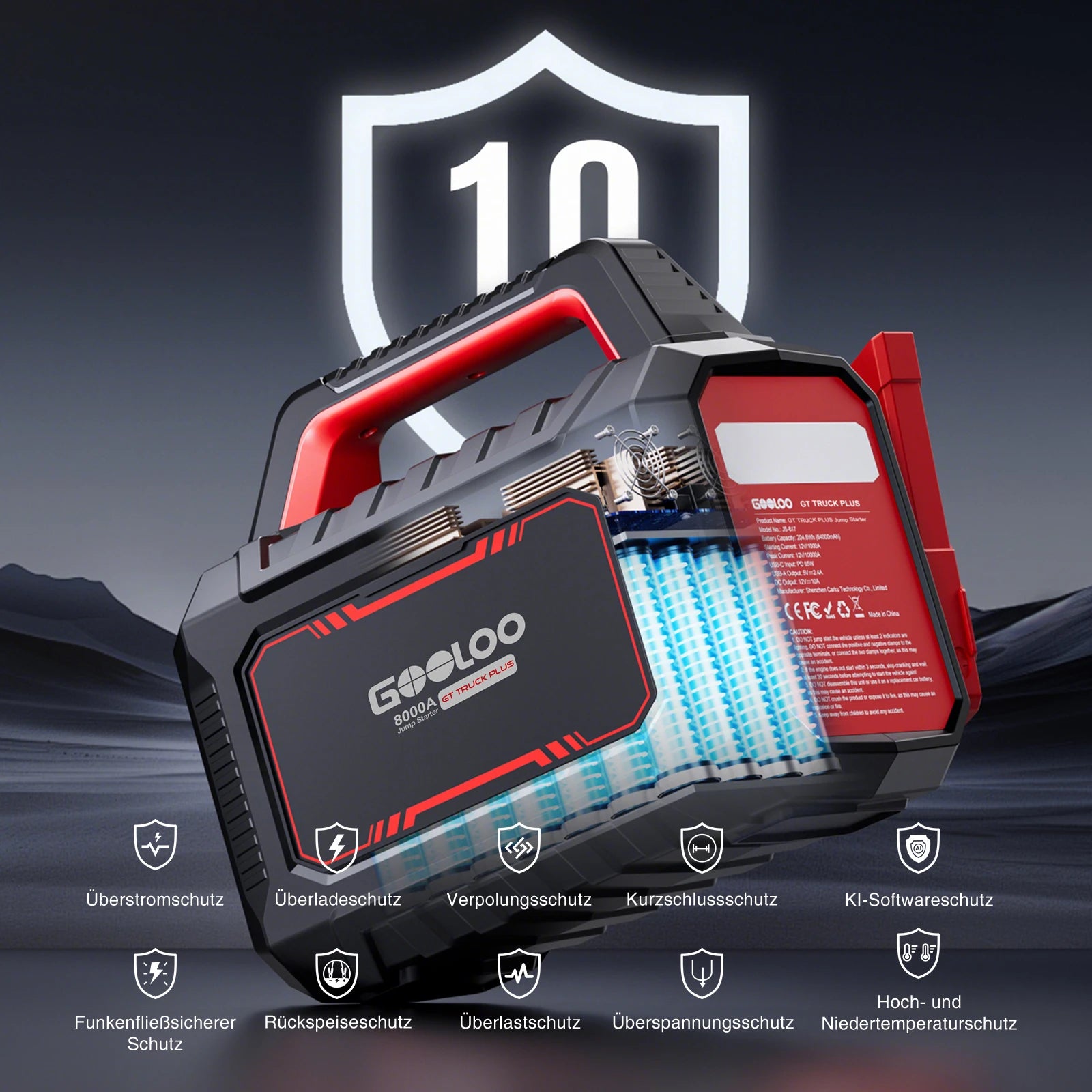 GOOLOO GT-Truck Plus  Starthilfe Powerbank 8000A