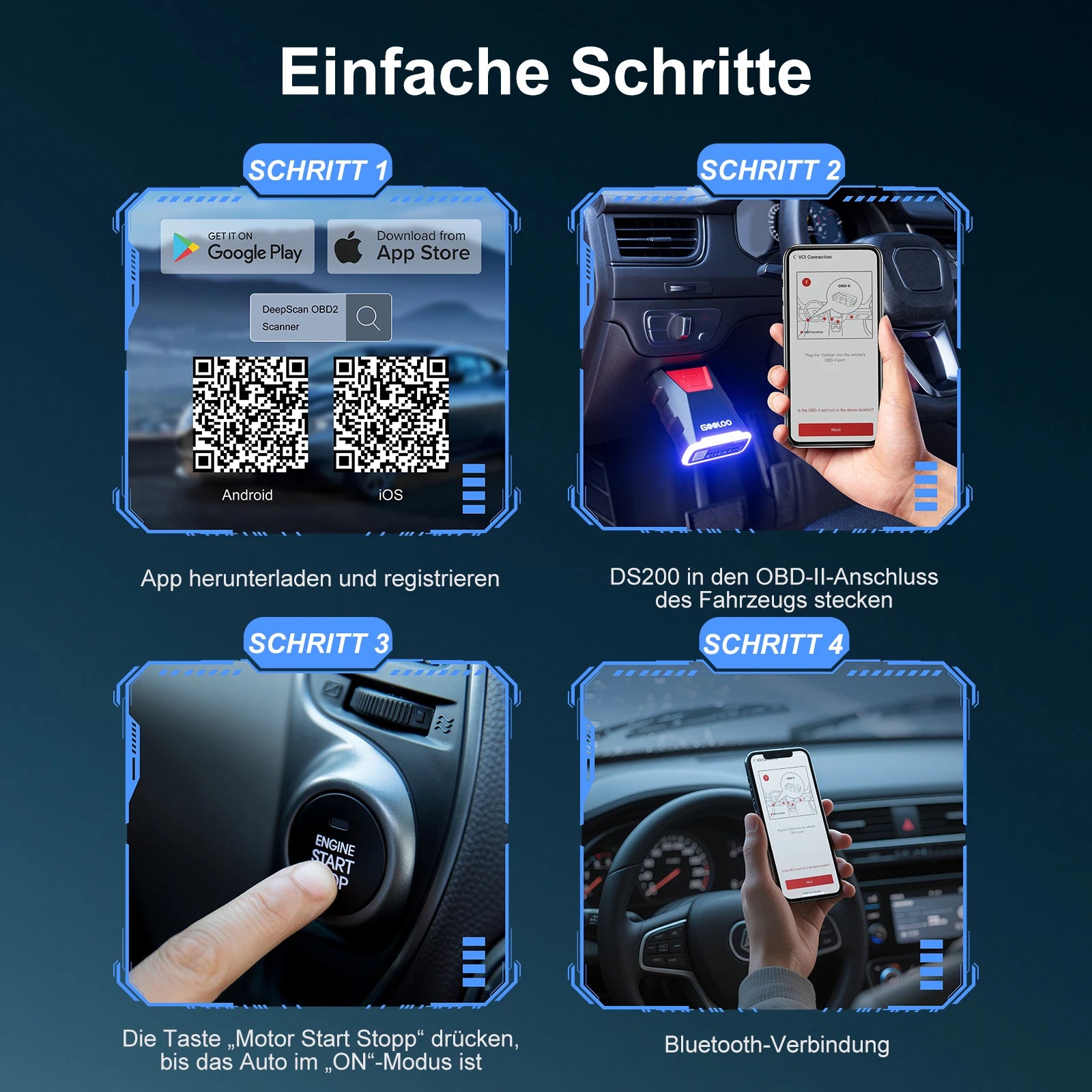 GOOLOO DeepScan DS200 On-Board-Diagnosegerät II