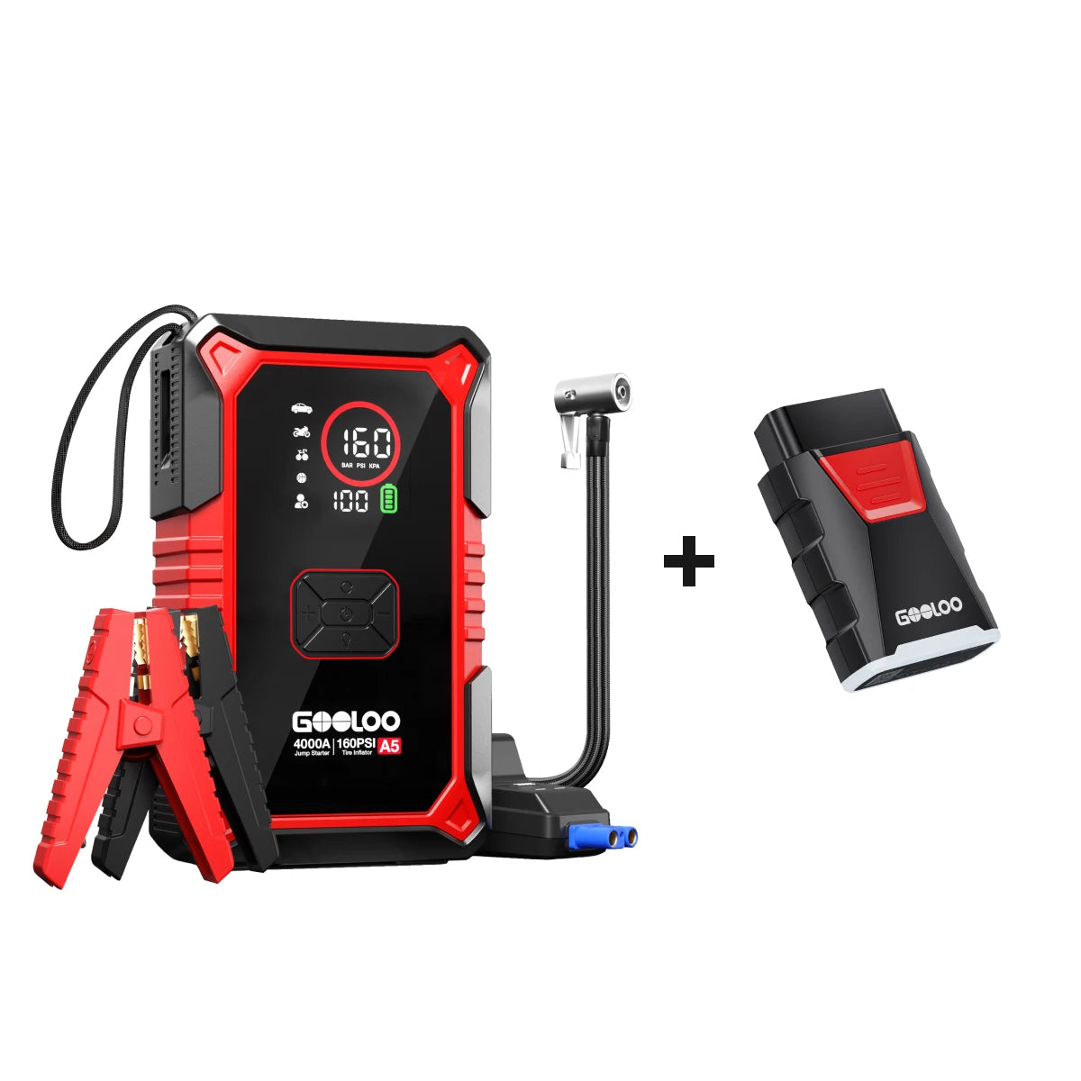 Powerbanka GOOLOO A5 Jump Starter s kompresorem
