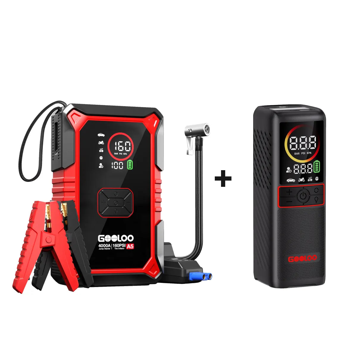 Powerbanka GOOLOO A5 Jump Starter s kompresorem