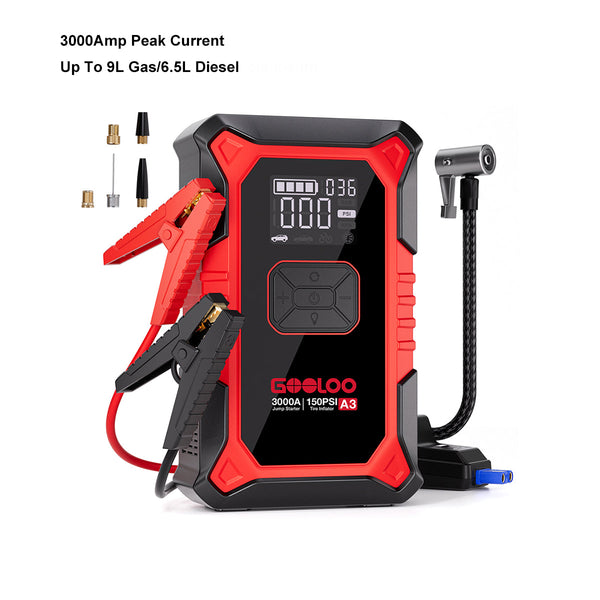 GOOLOO A3 car jump starter and air compressor