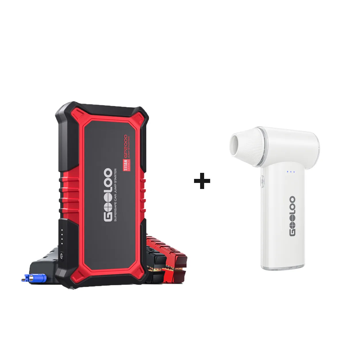 GOOLOO GP2000 Starthilfe Powerbank 2000A 12V, für 8L Benzin/6L Diesel, -20°C bis 55°C
