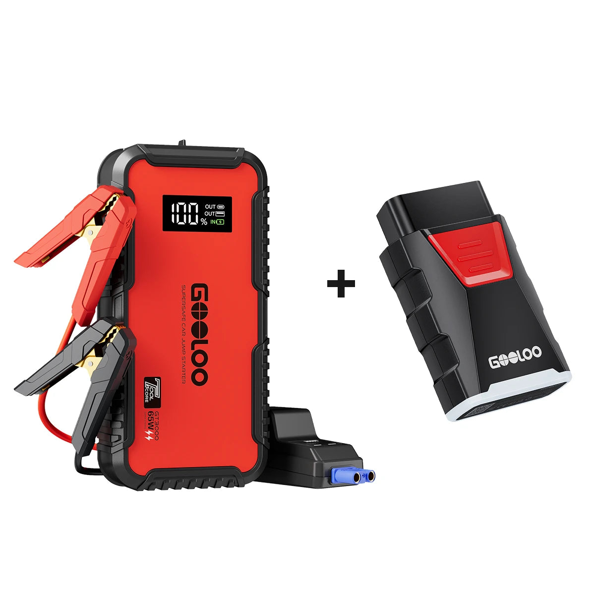 GOOLOO GT3000 Starthilfe Powerbank 3000A mit EVA-Tasche