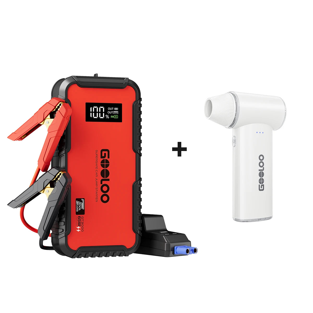 GOOLOO GT3000 Starthilfe Powerbank 3000A mit EVA-Tasche