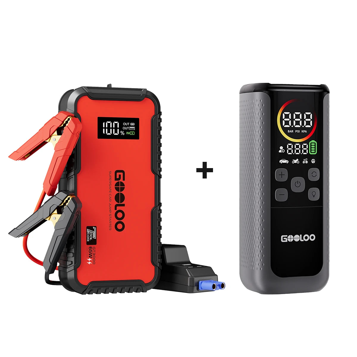 GOOLOO GT3000 Starthilfe Powerbank 3000A mit EVA-Tasche
