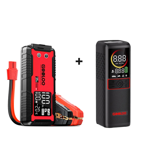 GOOLOO GT4000S  Starthilfe Powerbank+GT160 Elektrische Luftpumpe