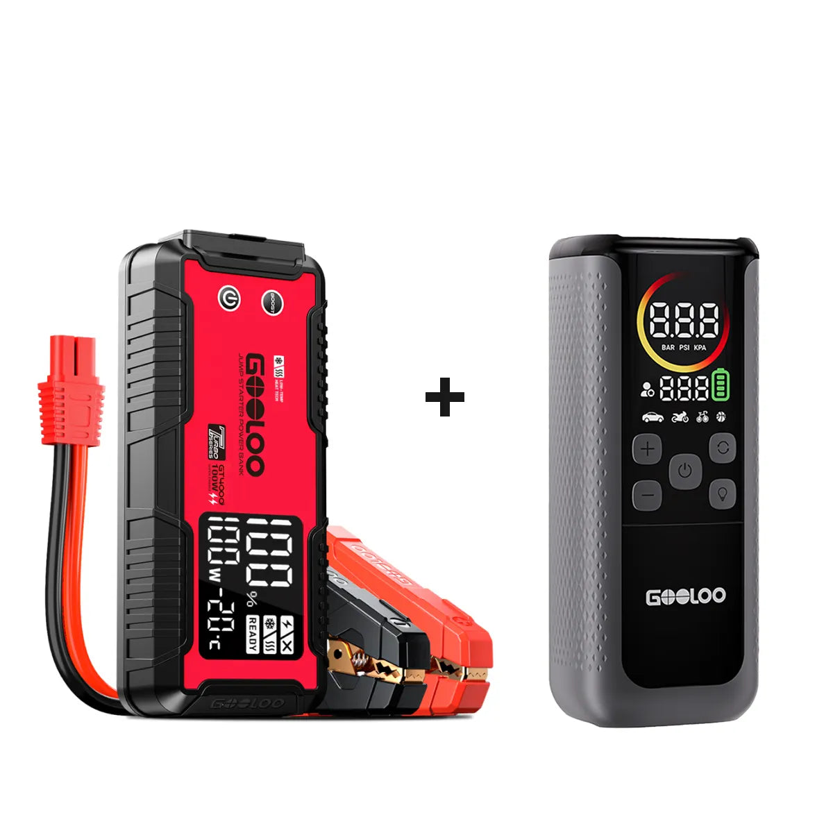 GOOLOO GT4000 Starthilfe Powerbank 4000A 100W Vorwärmtechnologie 12V, für 12L Benzin/10L Diesel, -40°C bis 60°C