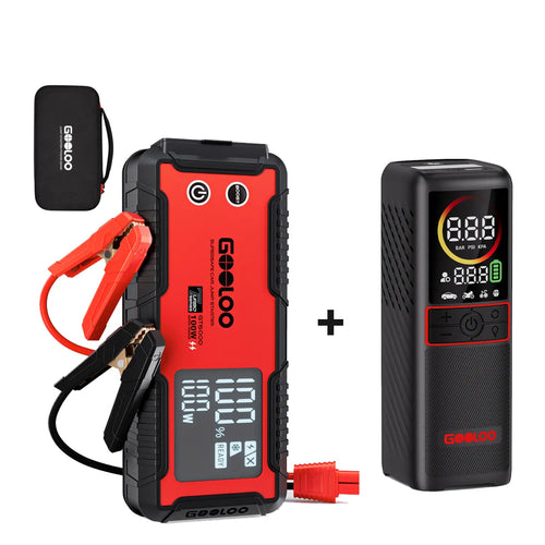 GOOLOO GT6000 Starthilfe Powerbank + GT160 + EVA-Box